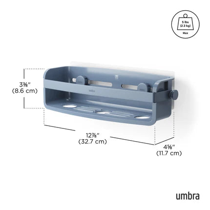 Flex Adhesive Bin Slate/ Blue