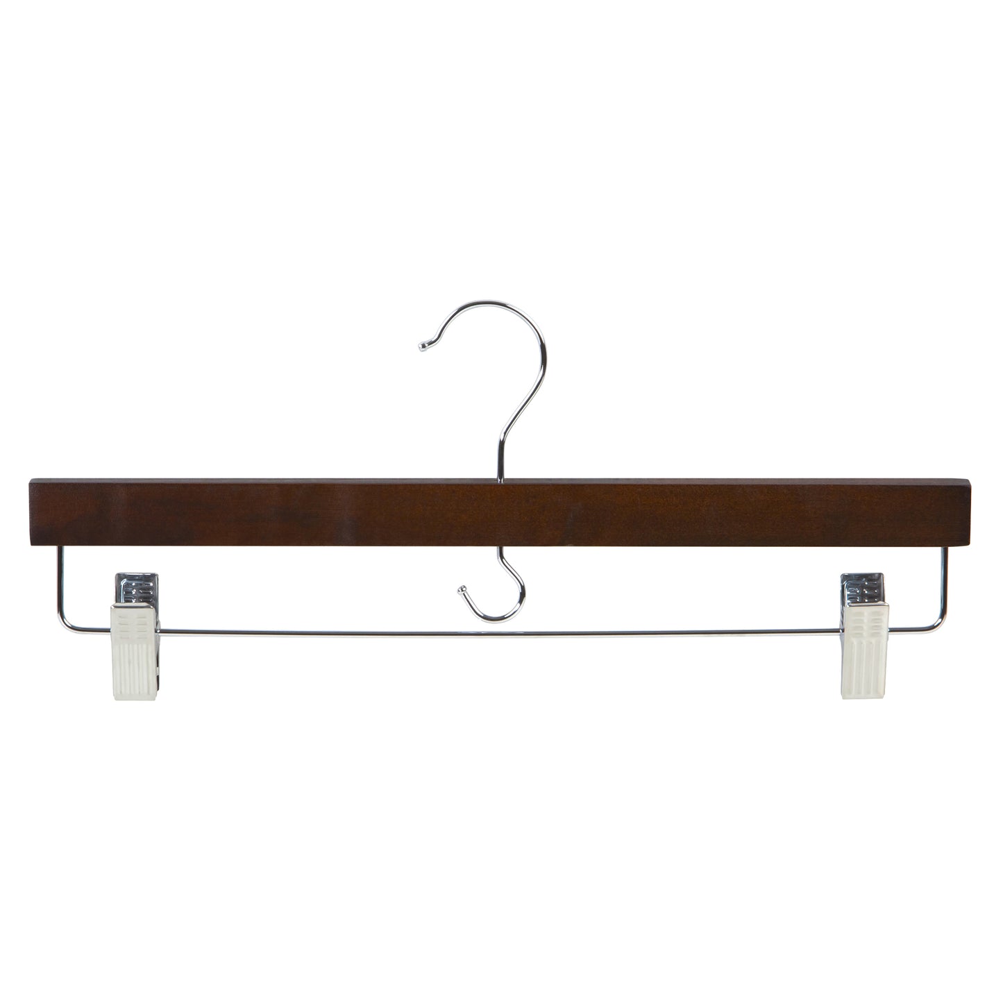 Wood Trouser and Skirt Hanger with Clip Set-5