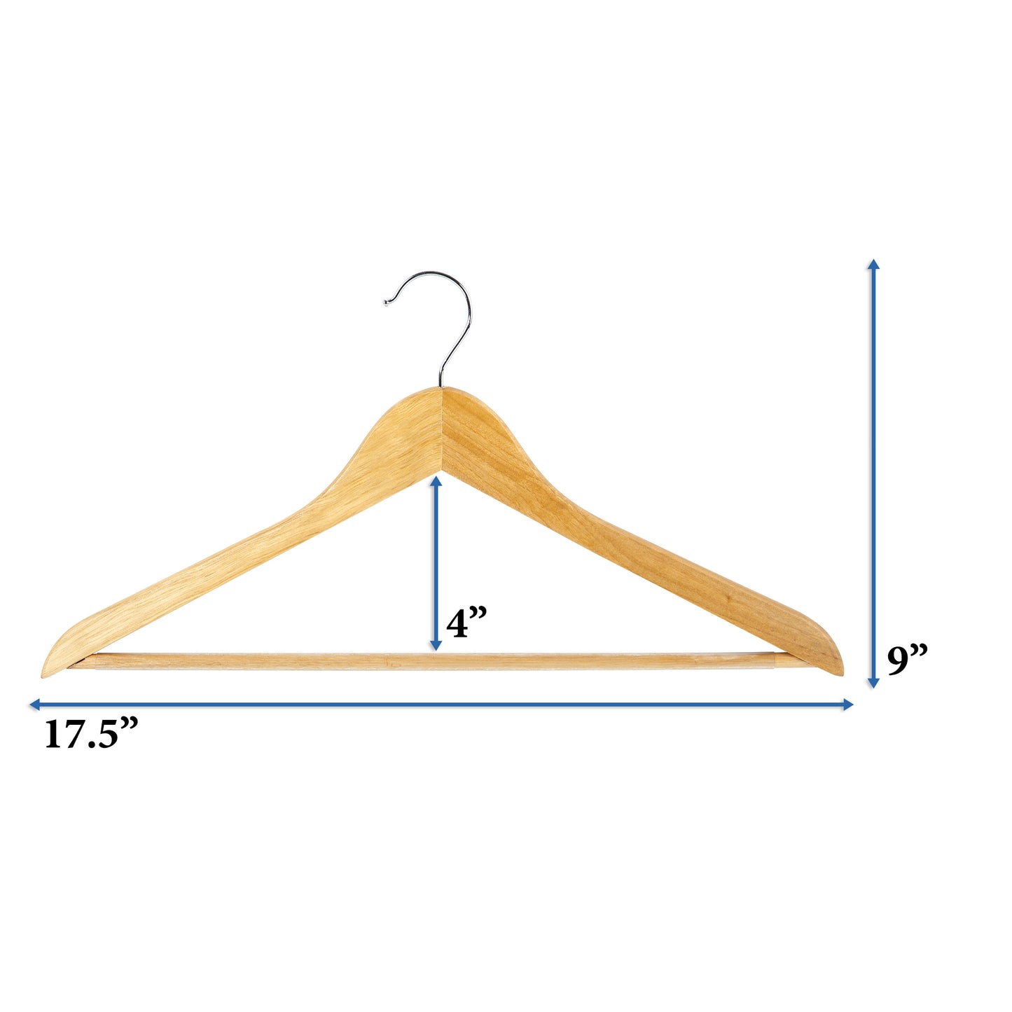 Suit Hanger with Rib Bar - Set of 5