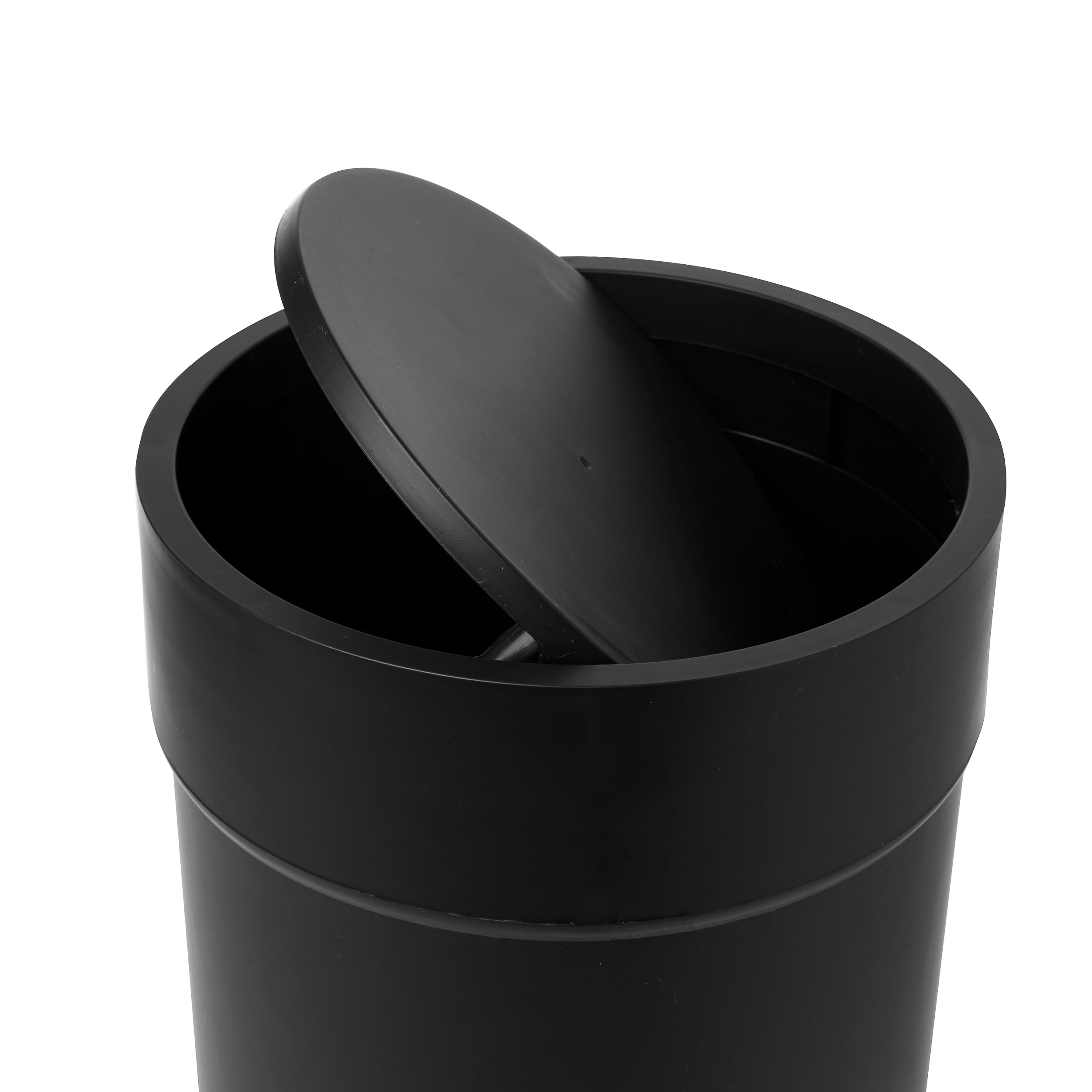 Touch Waste Can with Lid Black