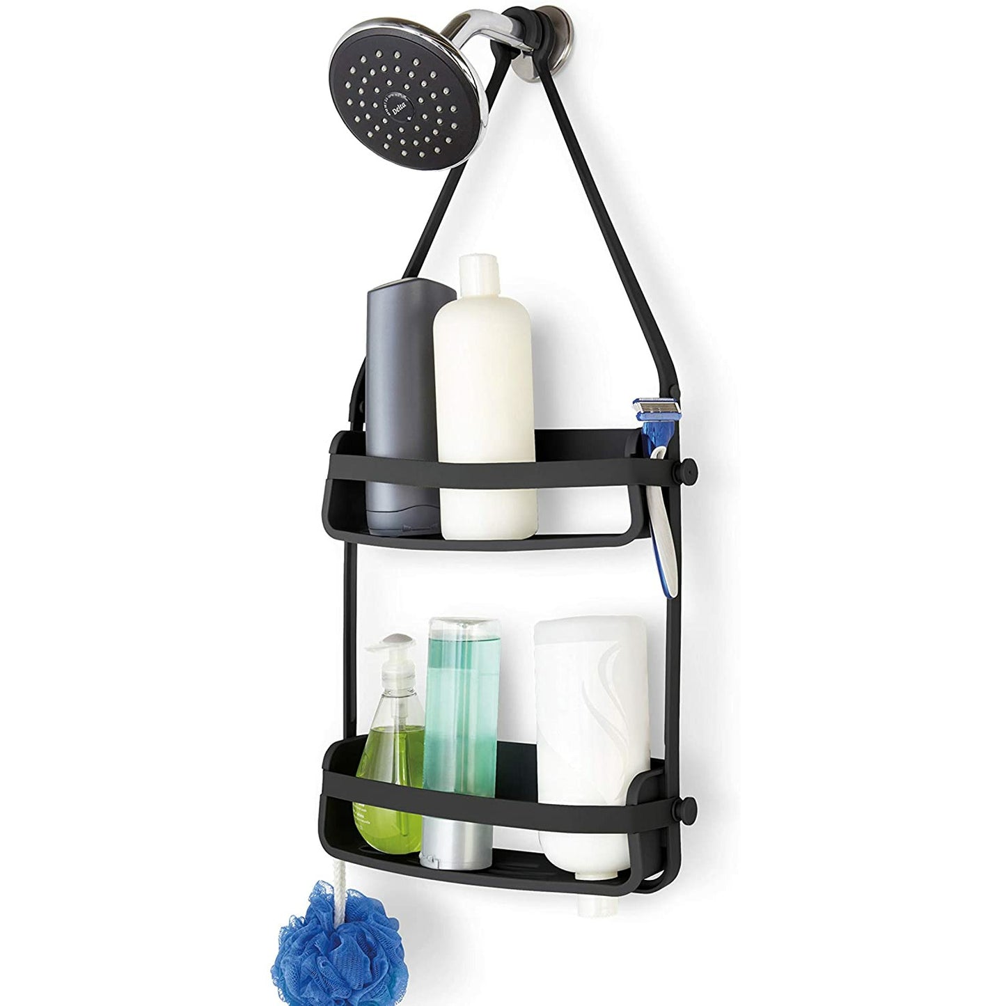 FLEX SHOWER CADDY BLACK