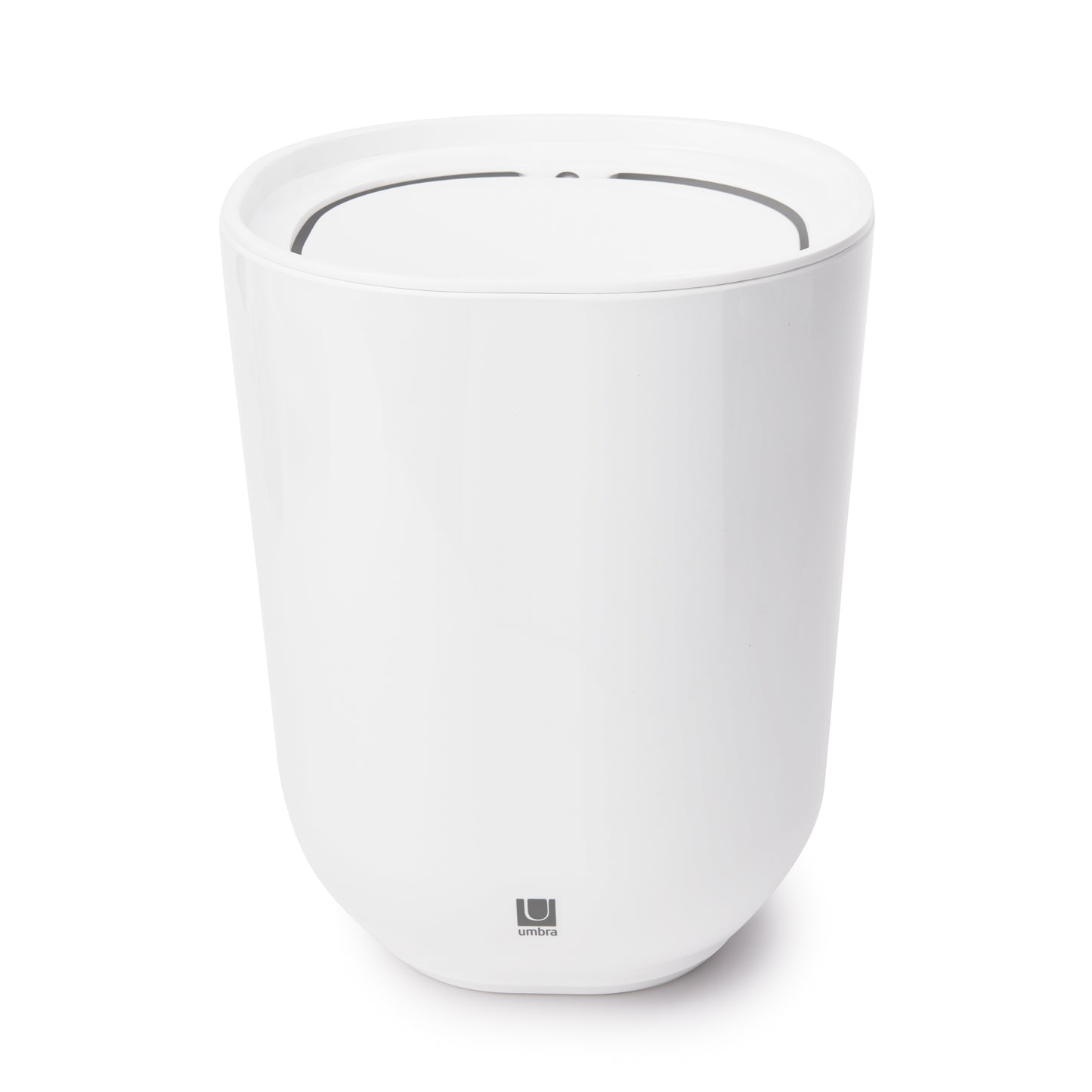 STEP WASTE CAN WITH  LID WHITE