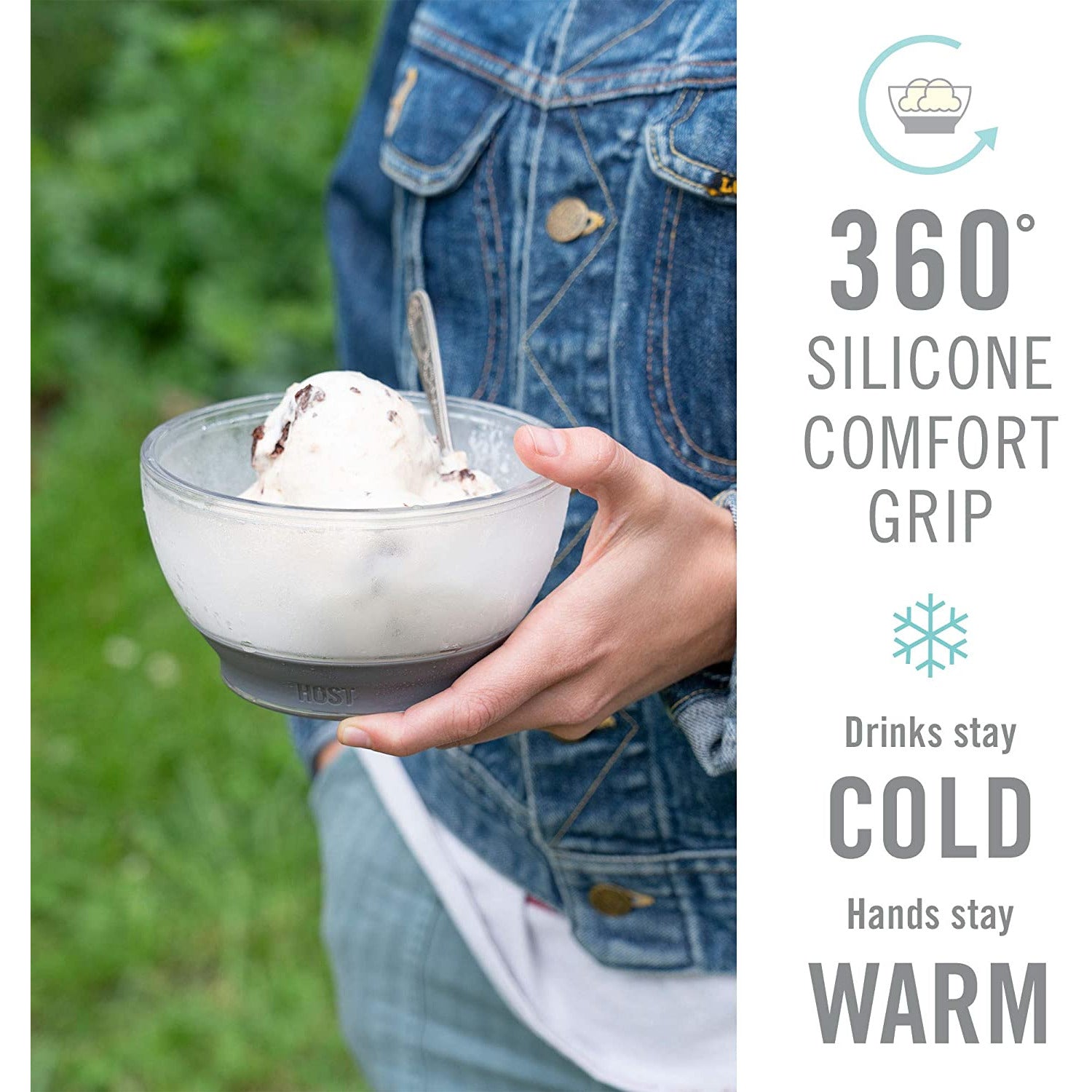 Freeze Ice Cream Plastic Bowl