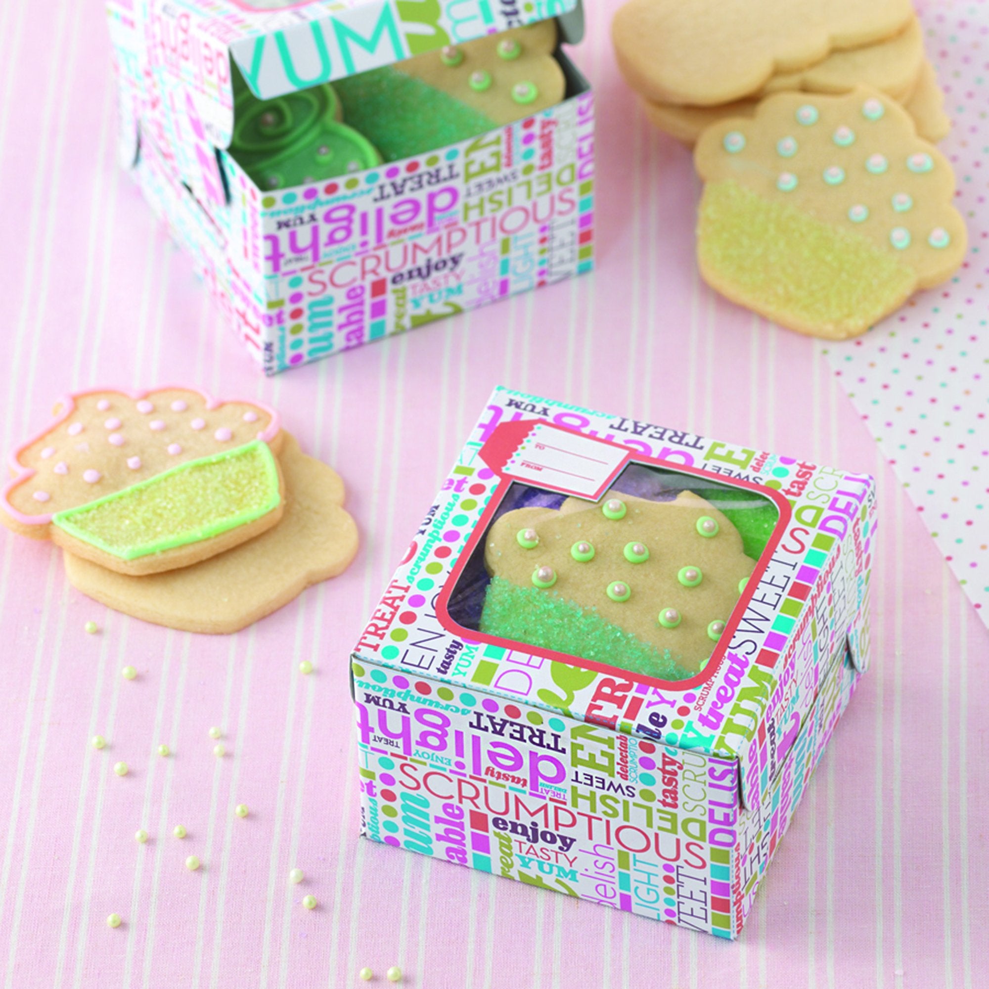Colorful Cookie Boxes 3-Pack