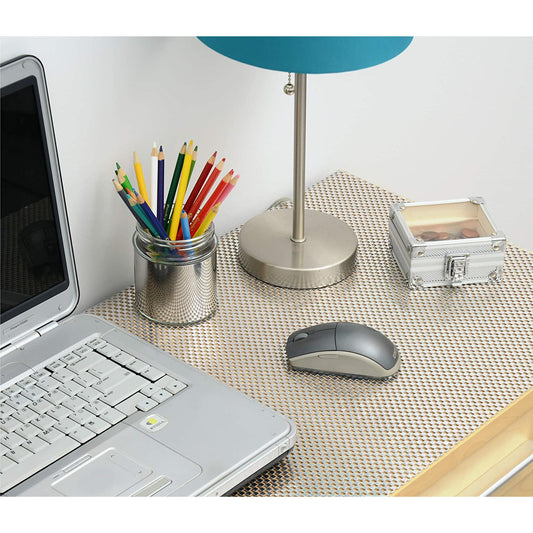 Premium Nοn-Adhesive Non-Slip Counter Top, Drawer and Shelf Liner Silver 18in x 4ft