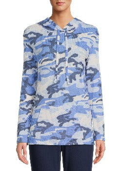 Waffle Camo Neck Blue Combo - Cyrus