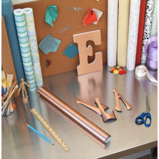 Creative Covering Self-Adhesive Shelf and Drawer Liner Brass 18" x 6 ft.