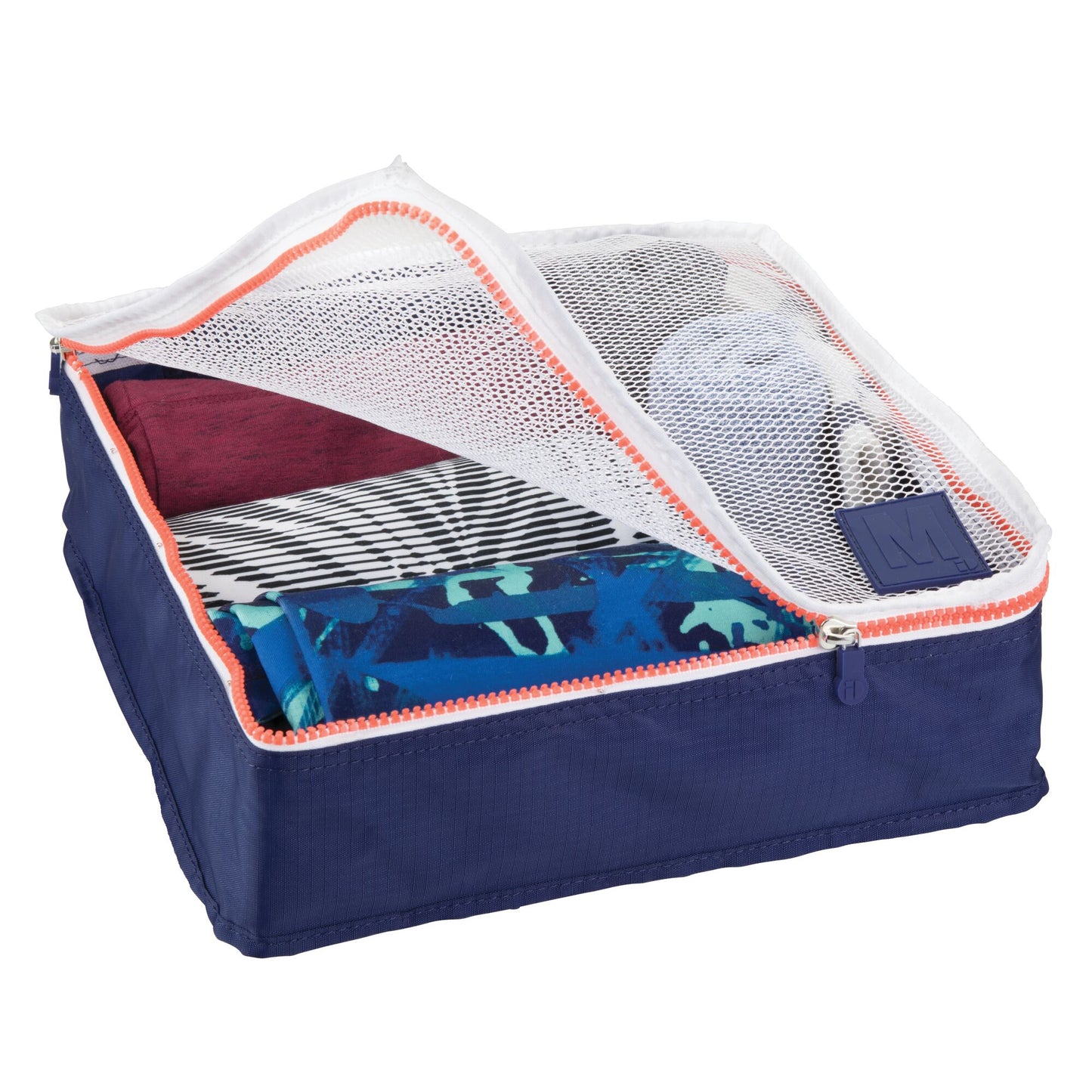Navy & Orange  Packing Cubes  Set of 3