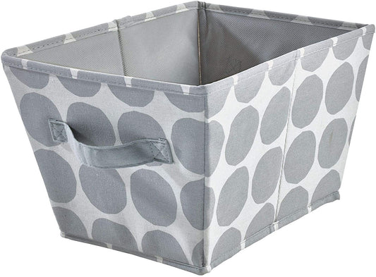 Gray Dot Angled Bin - Medium
