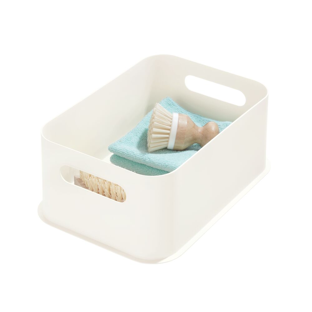 Coconut Medium Handled Bin