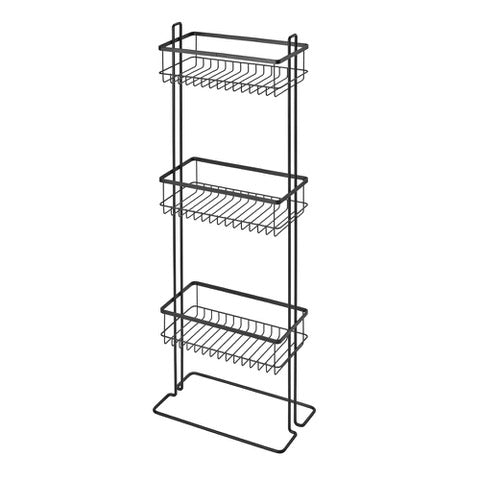RUST RESISTANT 3-TIER SHOWER SHELF MATE BLACK