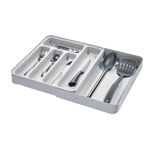 Gray Expandable Cutlery Tray