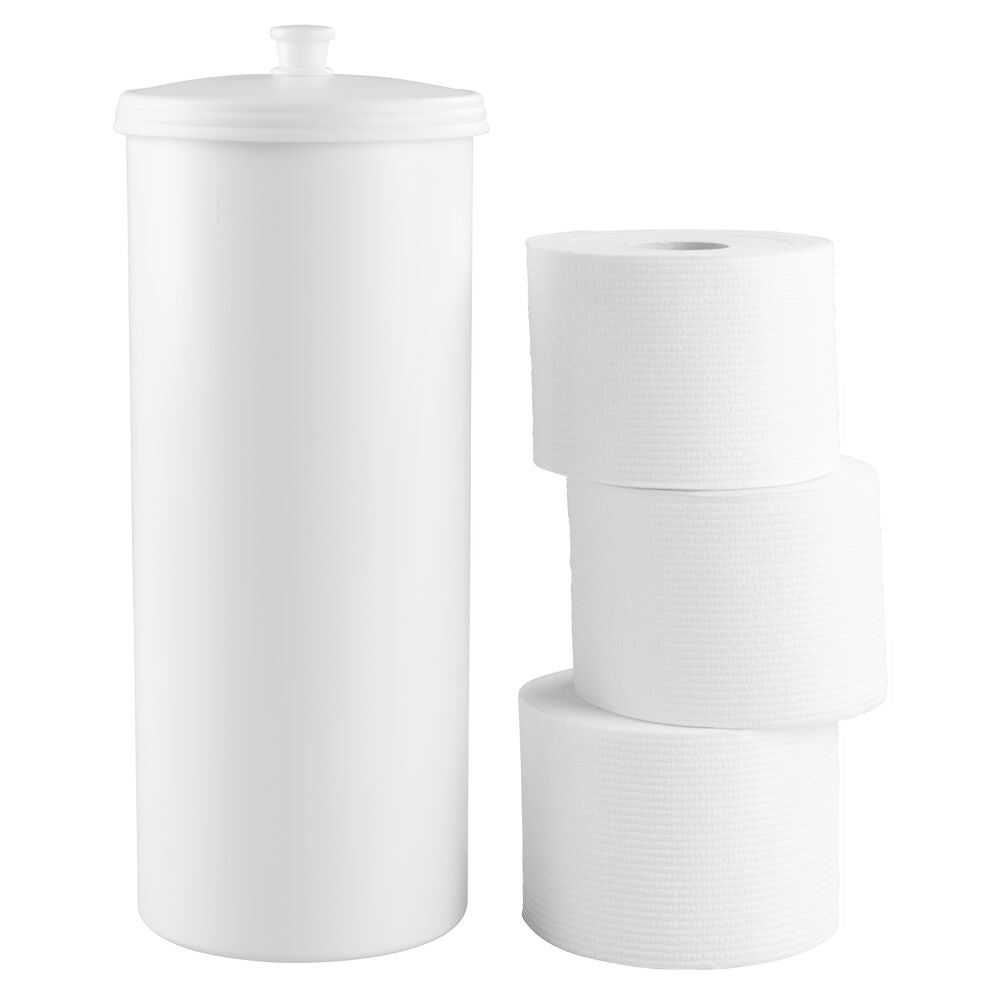 White Toilet Tissue Reserve Canister