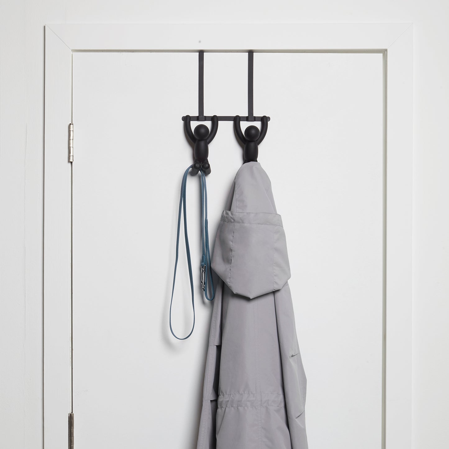Buddy Over the Door Double Hook Black