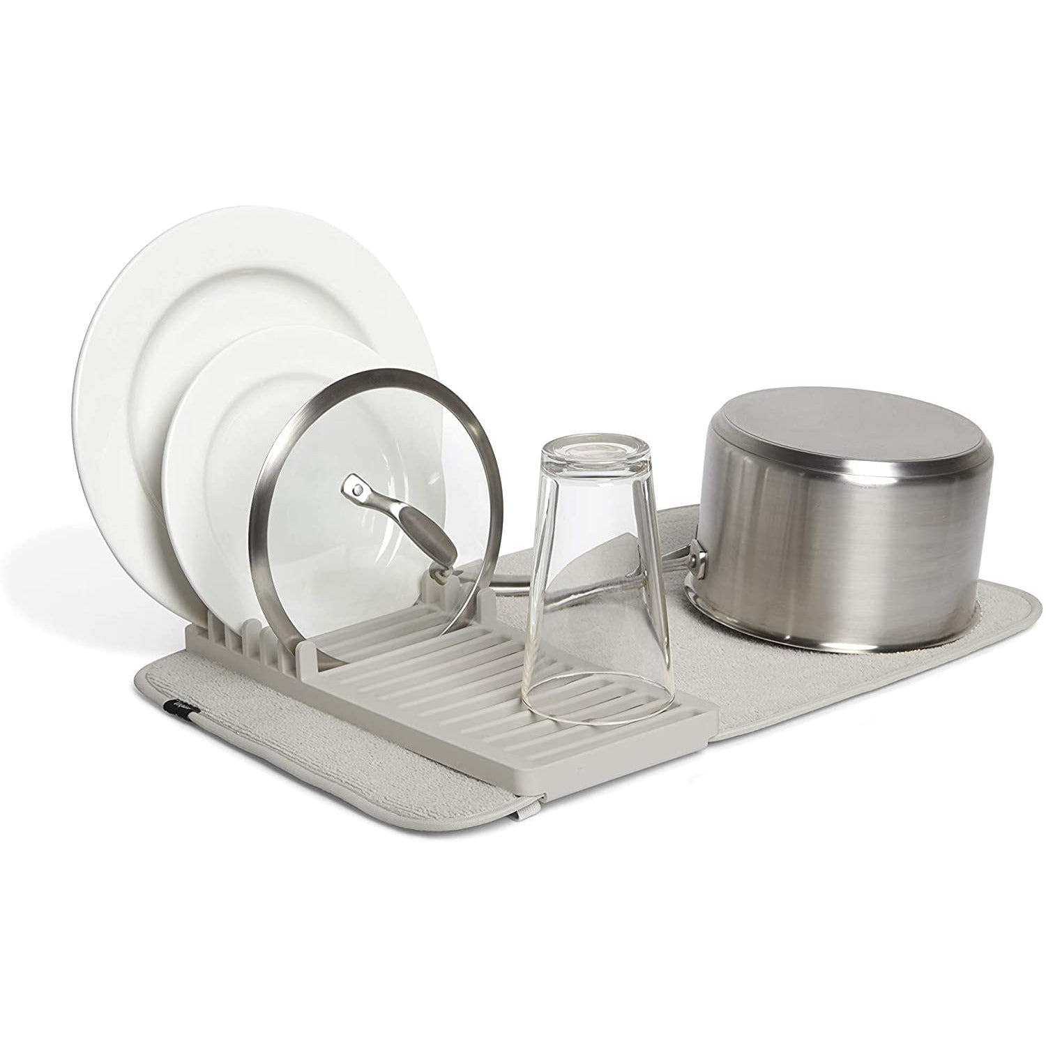 UDRY DRYING RACK & MAT MINI 13 x 20" LIGHT GREY