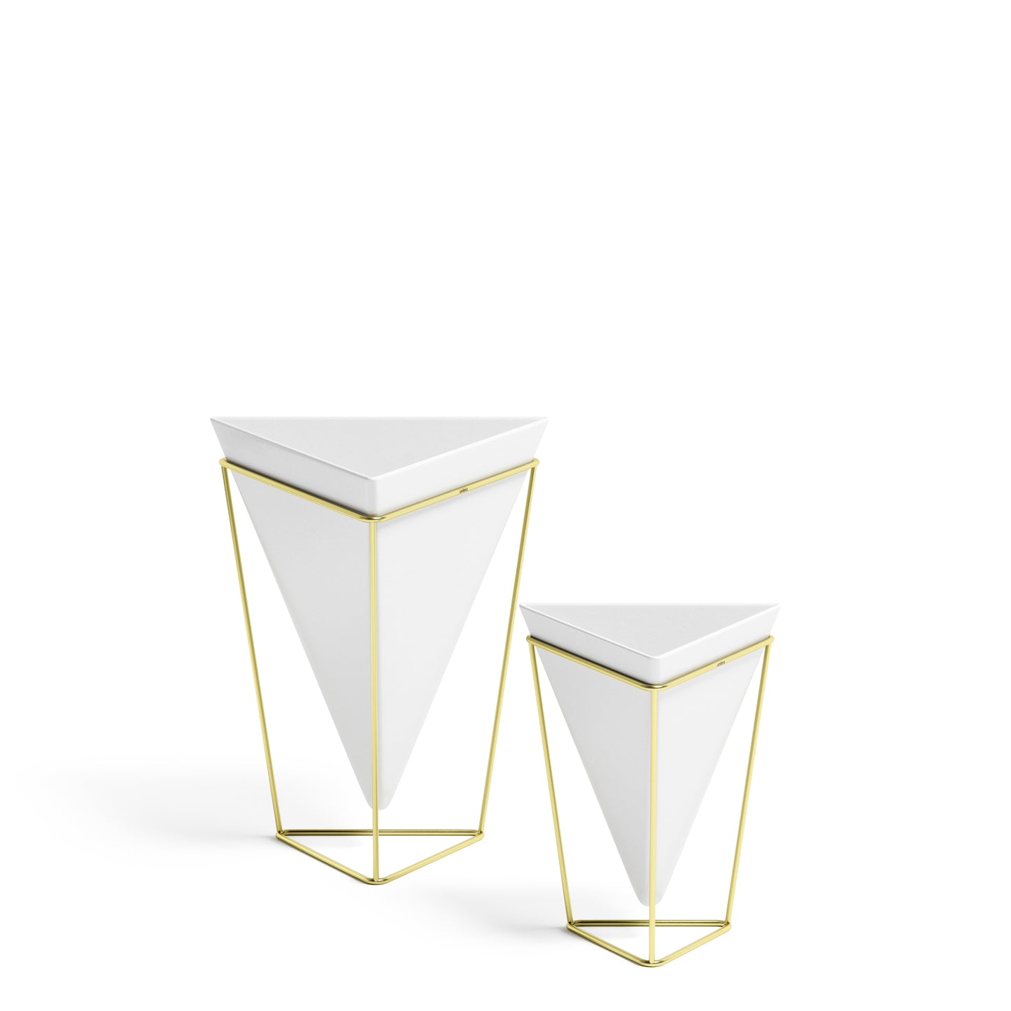 Trigg Tabletop White / Brass