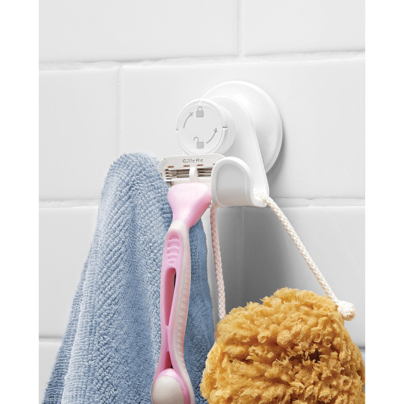 Flex Gel-Lock Double Hook White