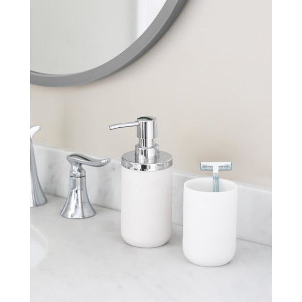 JUNIP SOAP PUMP  CHROME/WHITE