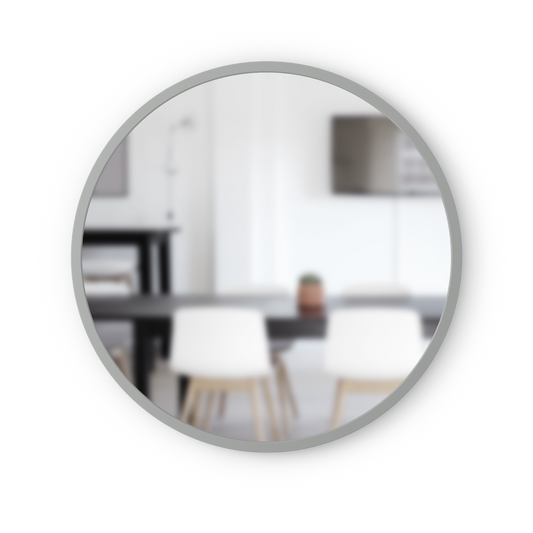 Hub Wall Mirror 24" Grey