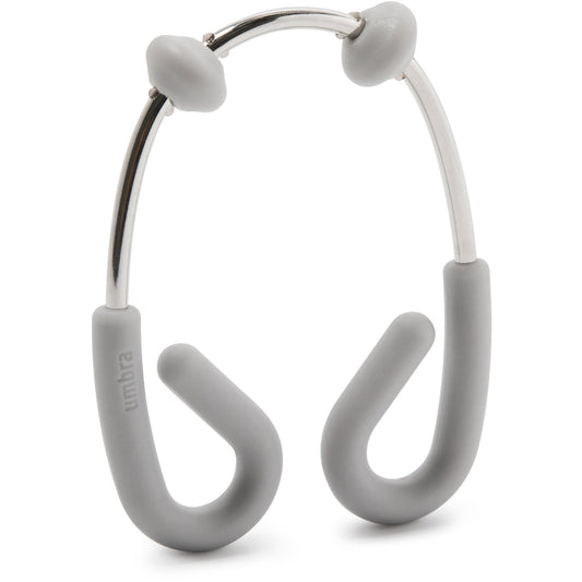 Flex Double Shower Rings Grey  set 12