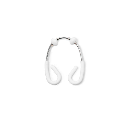 Flex Double Shower Rings White  set 12
