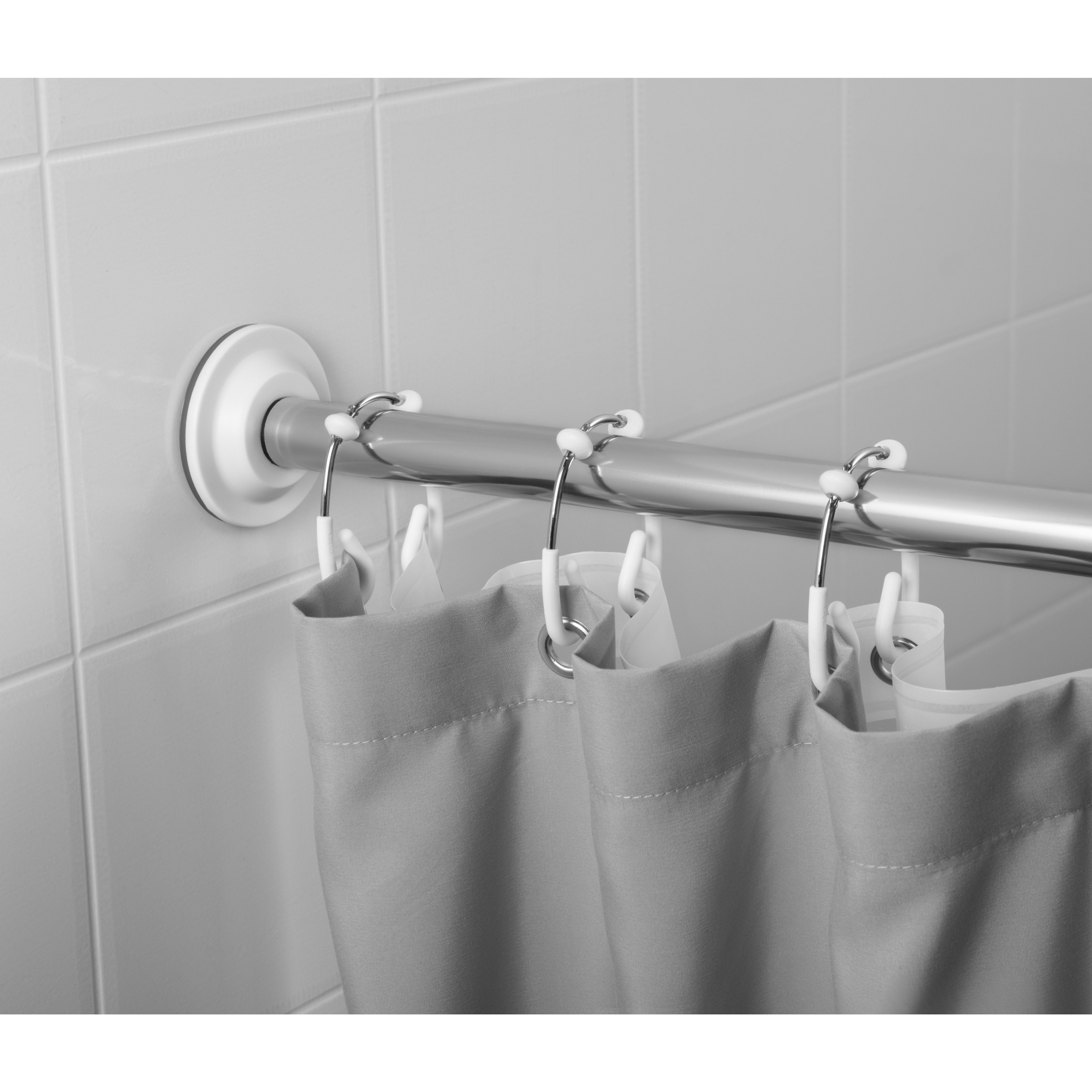 Flex Double Shower Rings White  set 12