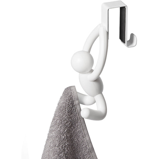 Buddy Over The Cabinet Hook Set of 2 White