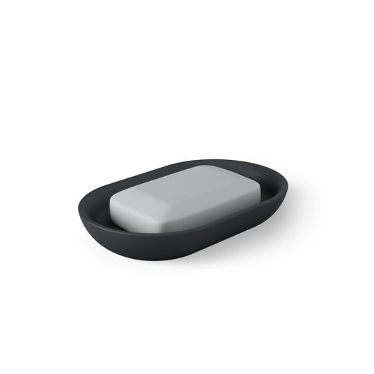 JUNIP OVAL SOAP DISH  BLACK
