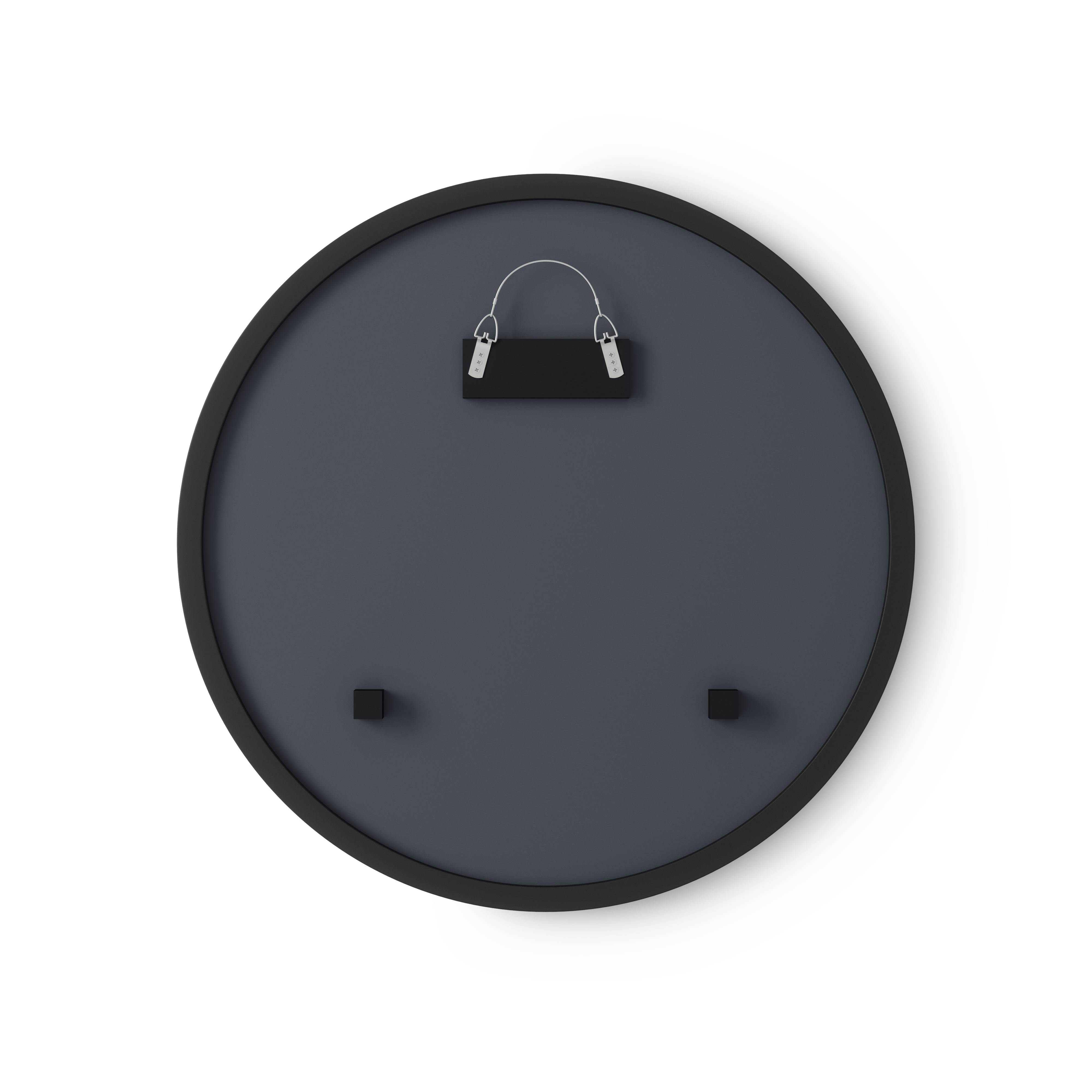 Hub Wall Mirror 18" Black