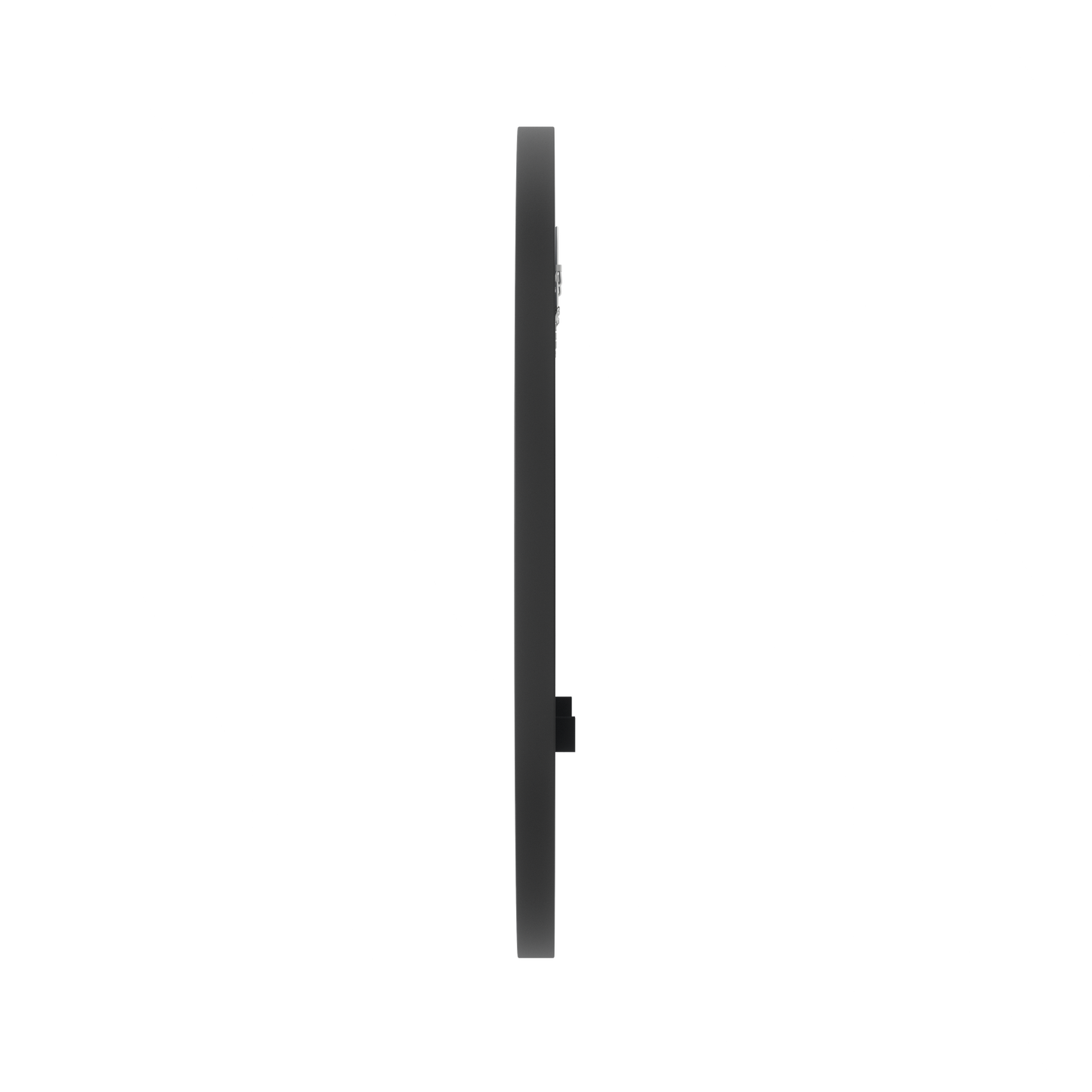 Hub Wall Mirror 18" Black