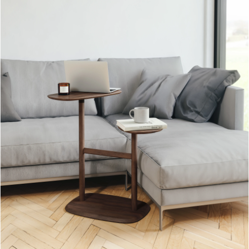 SWIVO SIDE TABLE AGED-WALNUT