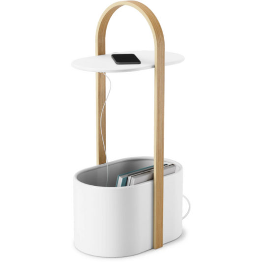 BELLWOOD STORAGE TABLE WHITE/ NATURAL