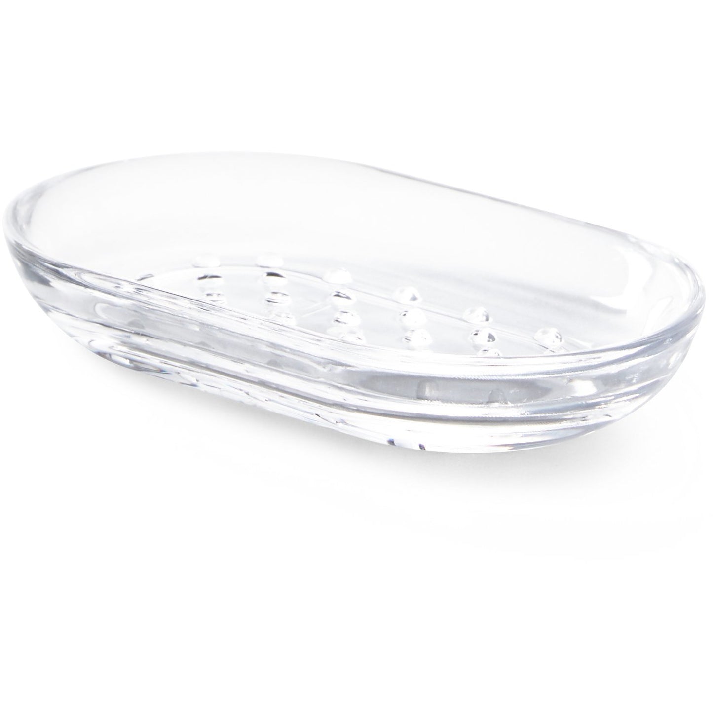 JUNIP OVAL SOAP DISH ACRYLIC CLEAR