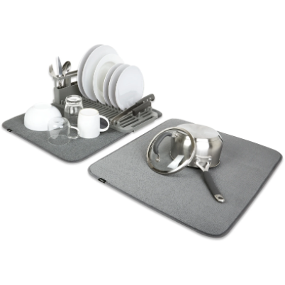 UDRY DISH RACK WITH  DRYING MAT SET 2