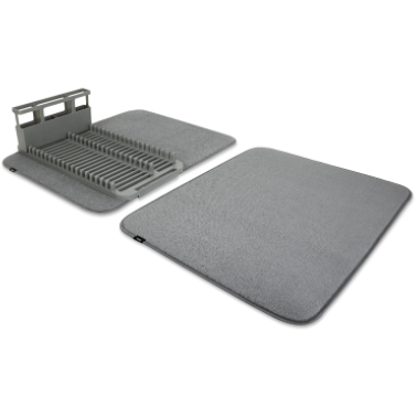 UDRY DISH RACK WITH  DRYING MAT SET 2