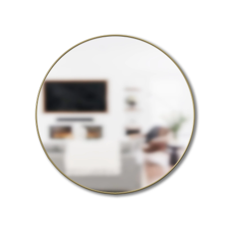 HUBBA METAL  MIRROR 24" BRASS