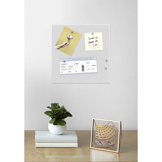 BULLETBOARD 12X12" WHITE