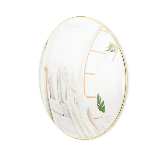 CONVEXA MIRROR BRASS