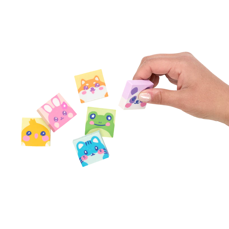 Hey critters! scented eraser - set of 6
