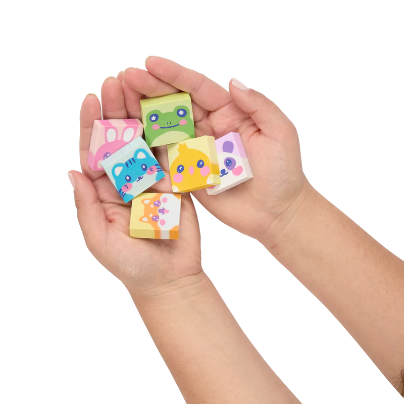 Hey critters! scented eraser - set of 6