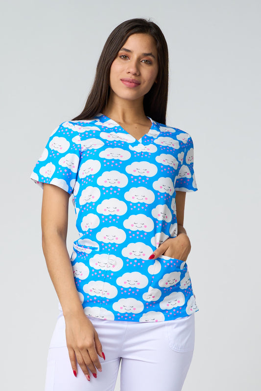 BLUE CLOUD PRINTED SHIRTS