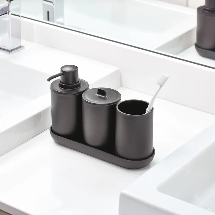 Cade Bath Accessories Set/4   Black