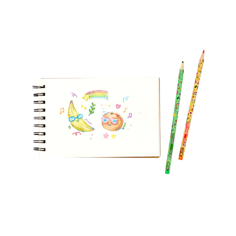 Color doodlers fruity scented erasable color pencils - set of 12