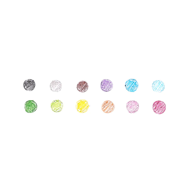 Color doodlers fruity scented erasable color pencils - set of 12
