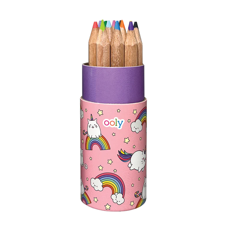 Draw 'n doodle mini colored pencils and sharpener - set of 12