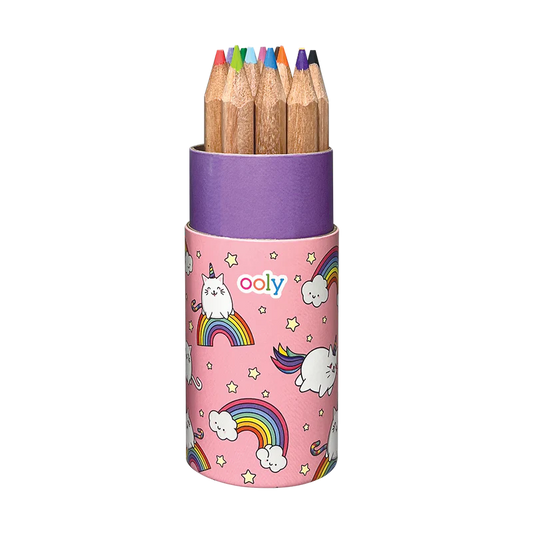 Draw 'n doodle mini colored pencils and sharpener - set of 12