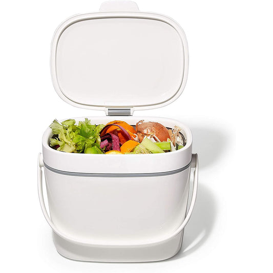 OXO GG EASY-CLEAN COMPOST BIN - WHITE