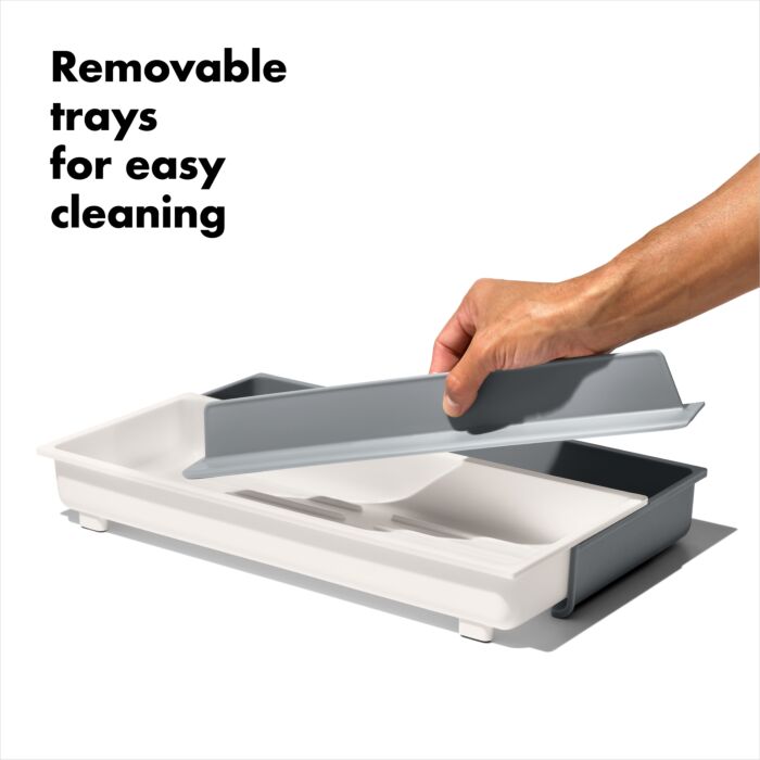 Expandable long tool drawer organizer