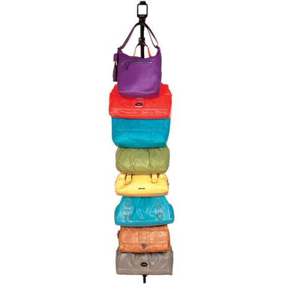 Black 8-Clip Purse Hanger