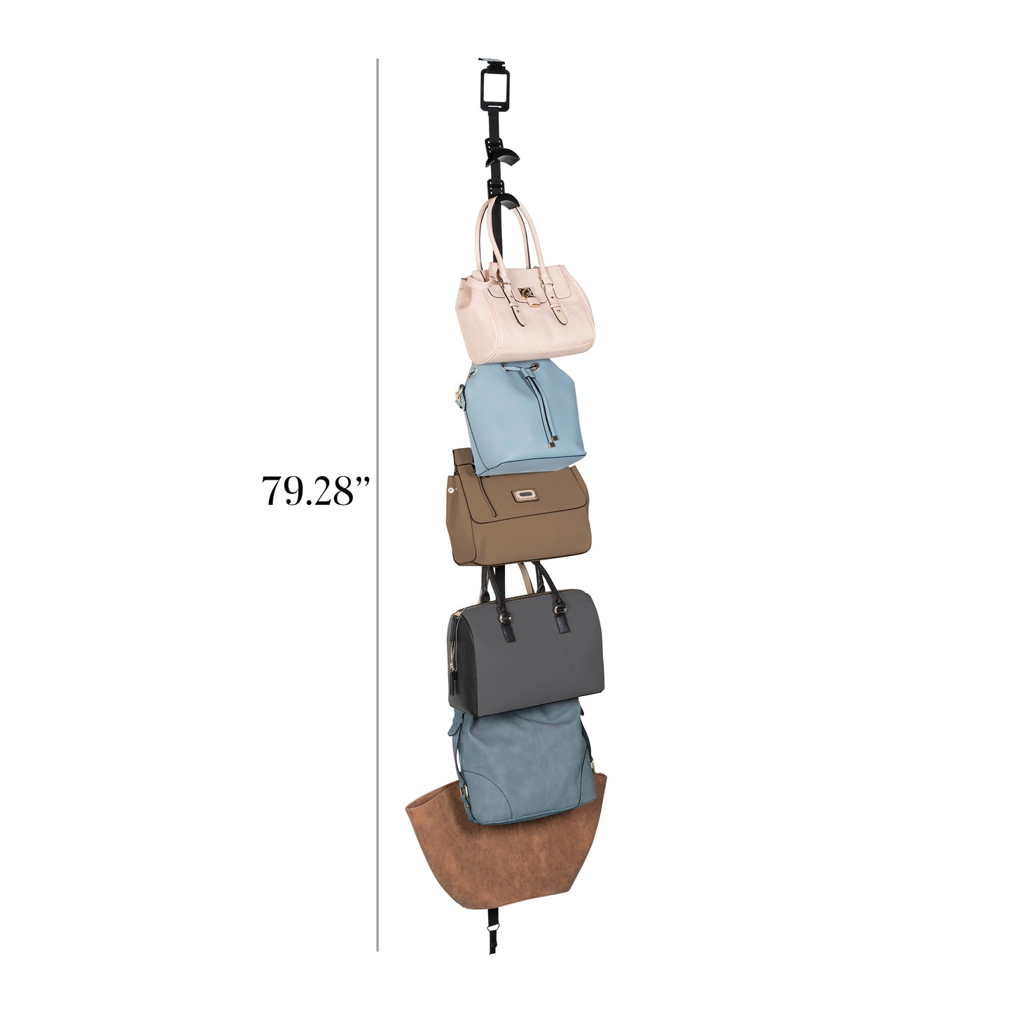 Black 8-Clip Purse Hanger